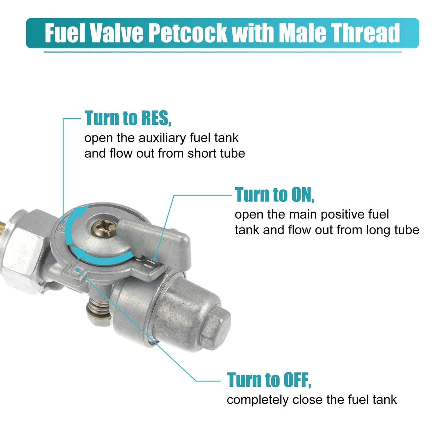 Fuel Valve Petcock for Yamaha RX50 RD60 YZ80 DT80 (1970–1980)