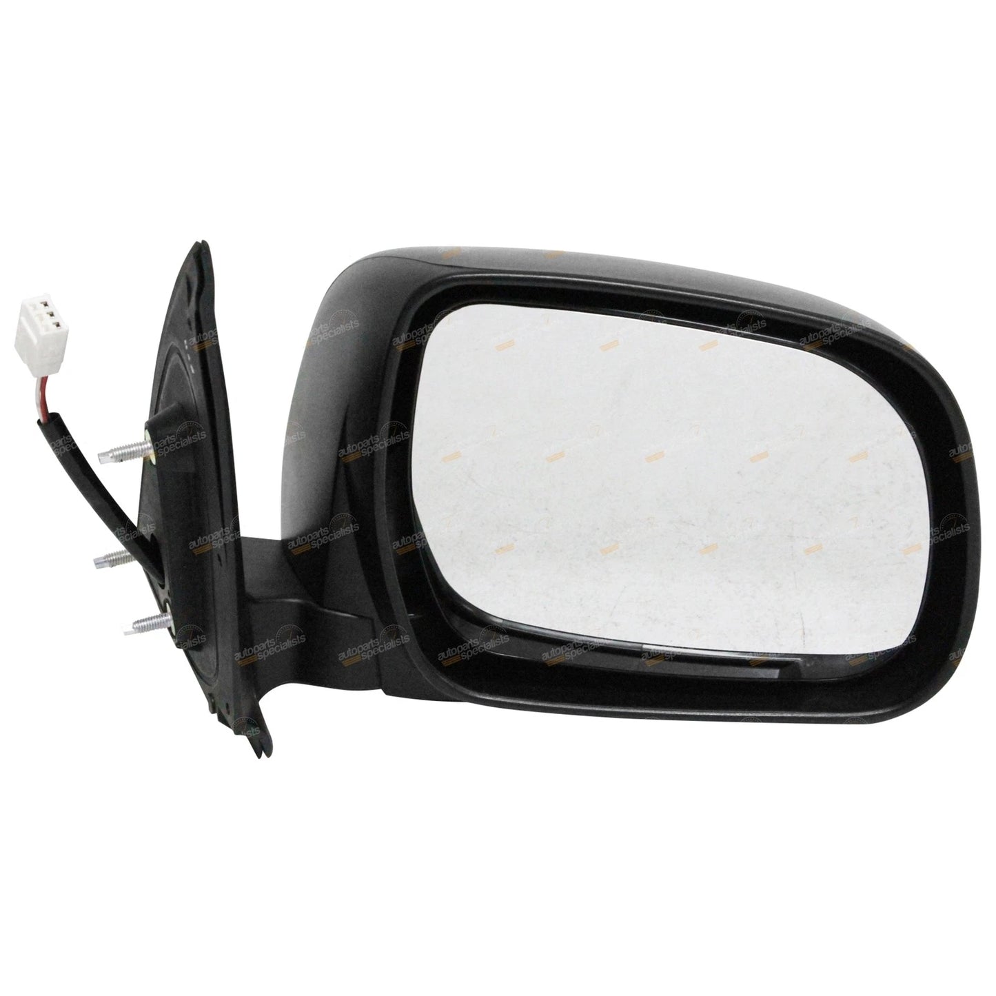 Set of 2 Black Electric Side Door Mirrors for Toyota Hilux (2005–2010)