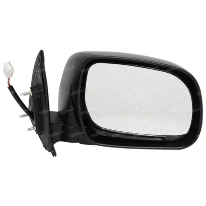 Set of 2 Black Electric Side Door Mirrors for Toyota Hilux (2005–2010)