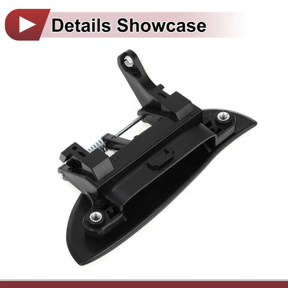 Exterior Door Handle for Hyundai Atos Rear Right Black ABS (2000-2003)