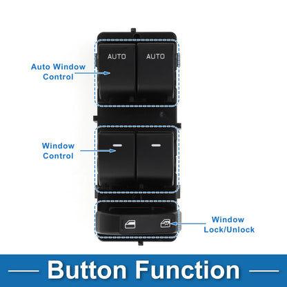 Front Driver Side Power Window Switch for Ford F-150 (2011–2014)