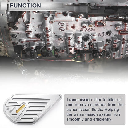 Engine Transmission Filter for Buick Century 1982-1996 (2 x No. 8660100, 8631342)