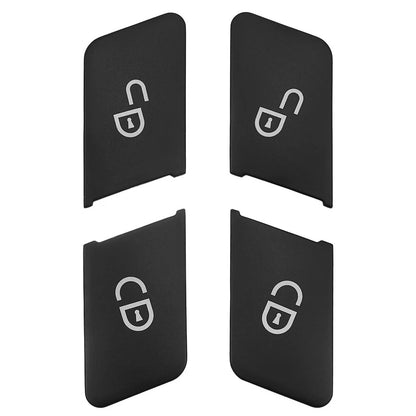 4 x Door Unlock Lock Button Covers for Mercedes W204 C-Class, W212 E-Class