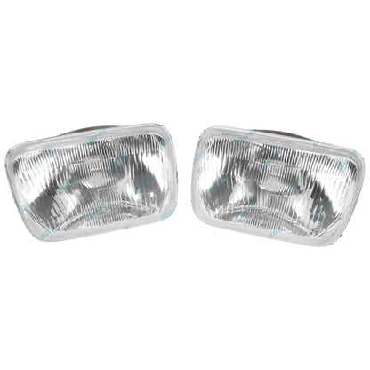 7" x 5" Rectangular Semi Sealed Beam Glass Headlight Pair