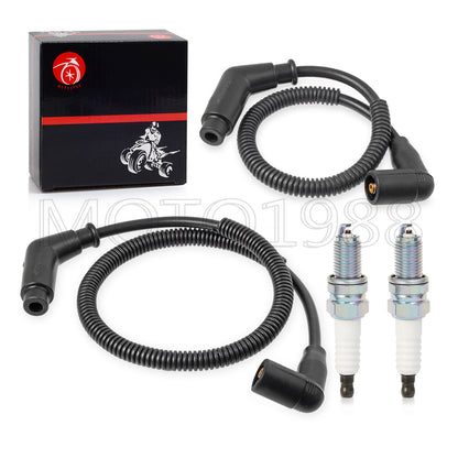 Spark Plug & Wire Cap Set for Can Am Outlander 500 570 650 800 1000