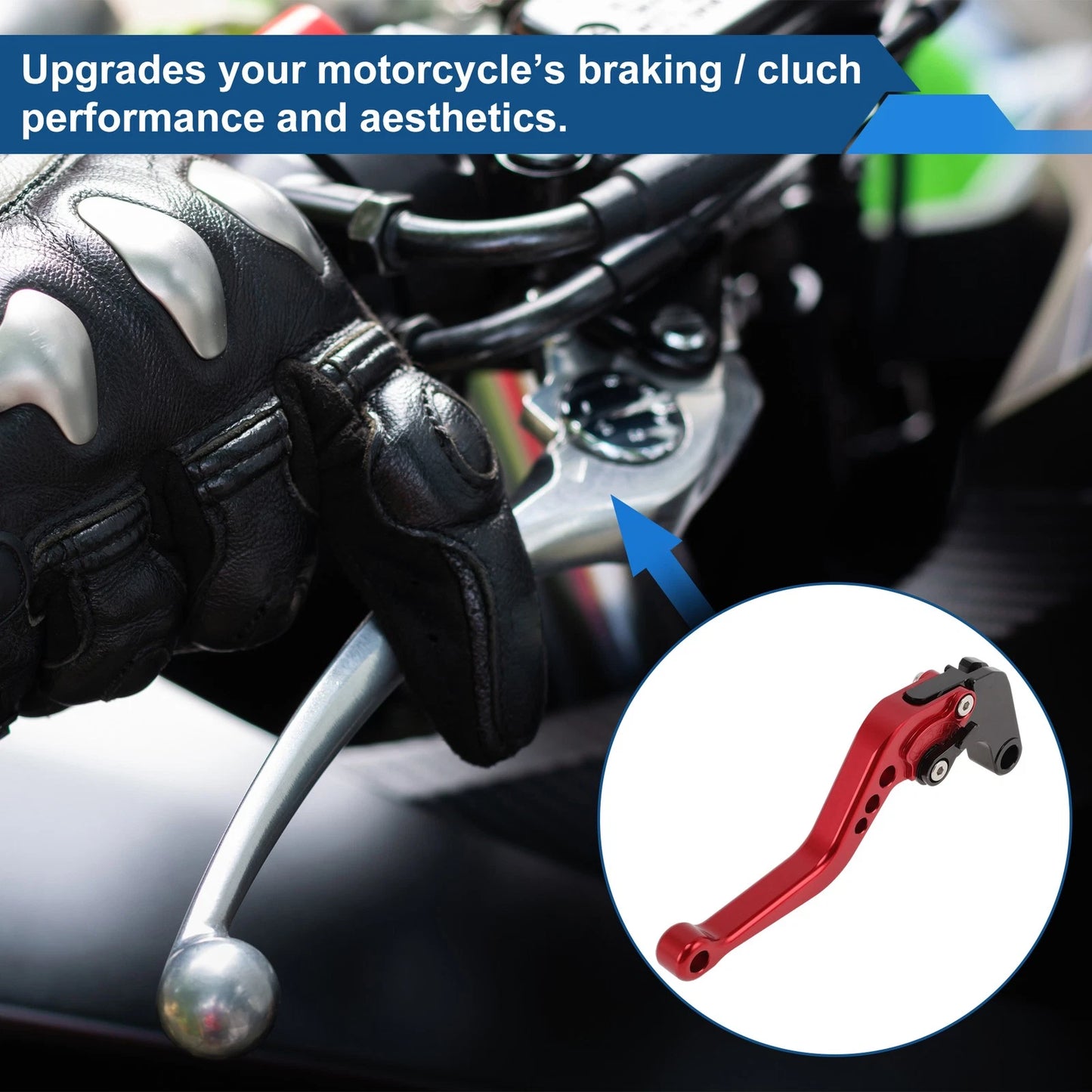 Short Brake Clutch Levers Set of 2 for Yamaha MT-10/FZ-10 (2017–2021) Red