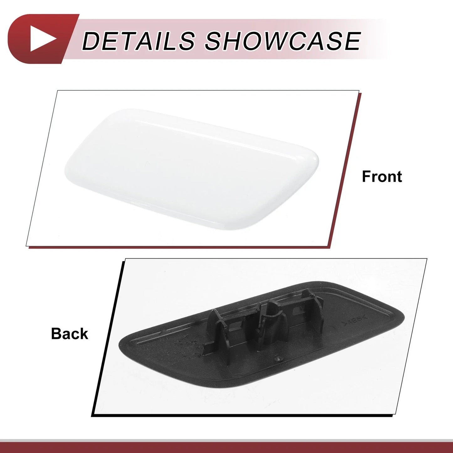 Front Left Washer Nozzle Cover for Lexus LX570 (2013-2015) - White 1 x Cap