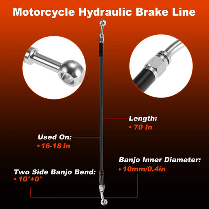 Brake Hose Oil Line for Harley Davidson (No. 41800011)