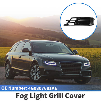 1 Pc Fog Light Grill for Audi A6 (2016–2018) No. 4G0807681AE Black