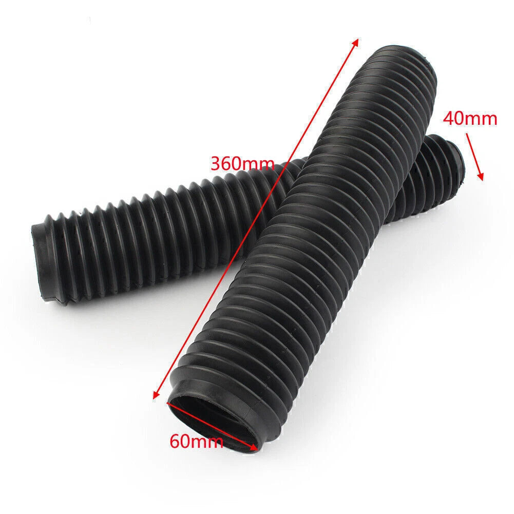 360MM Fork Dust Covers for Motor Dirt Bike Red (Fits Various Models)