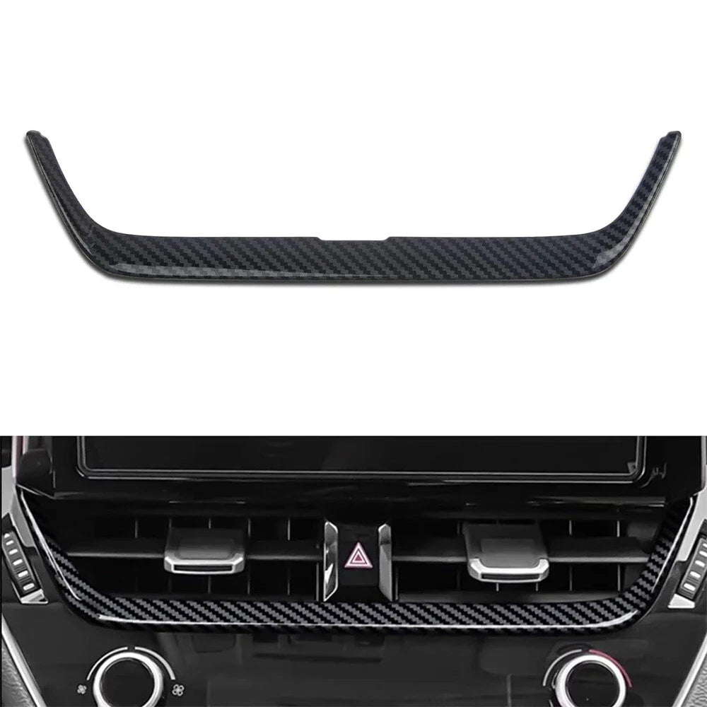 Dashboard Center Air Vent Cover Trim for 2019-2024 Toyota Corolla Carbon Fiber