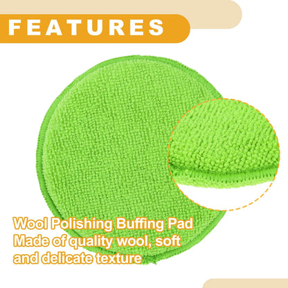 Set of 4 Polishing Buffing Pads for Auto (12.5cm)