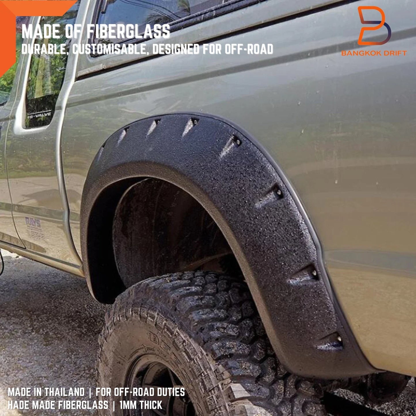 Off Road Jungle Fender Flare Arch for Nissan Navara D22 (1997-2005)