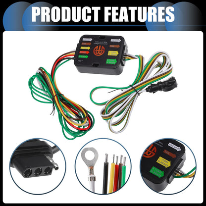 Set of 1 Trailer Tail Light Converter for Car (10 Amps, 3-to-2 Wire)