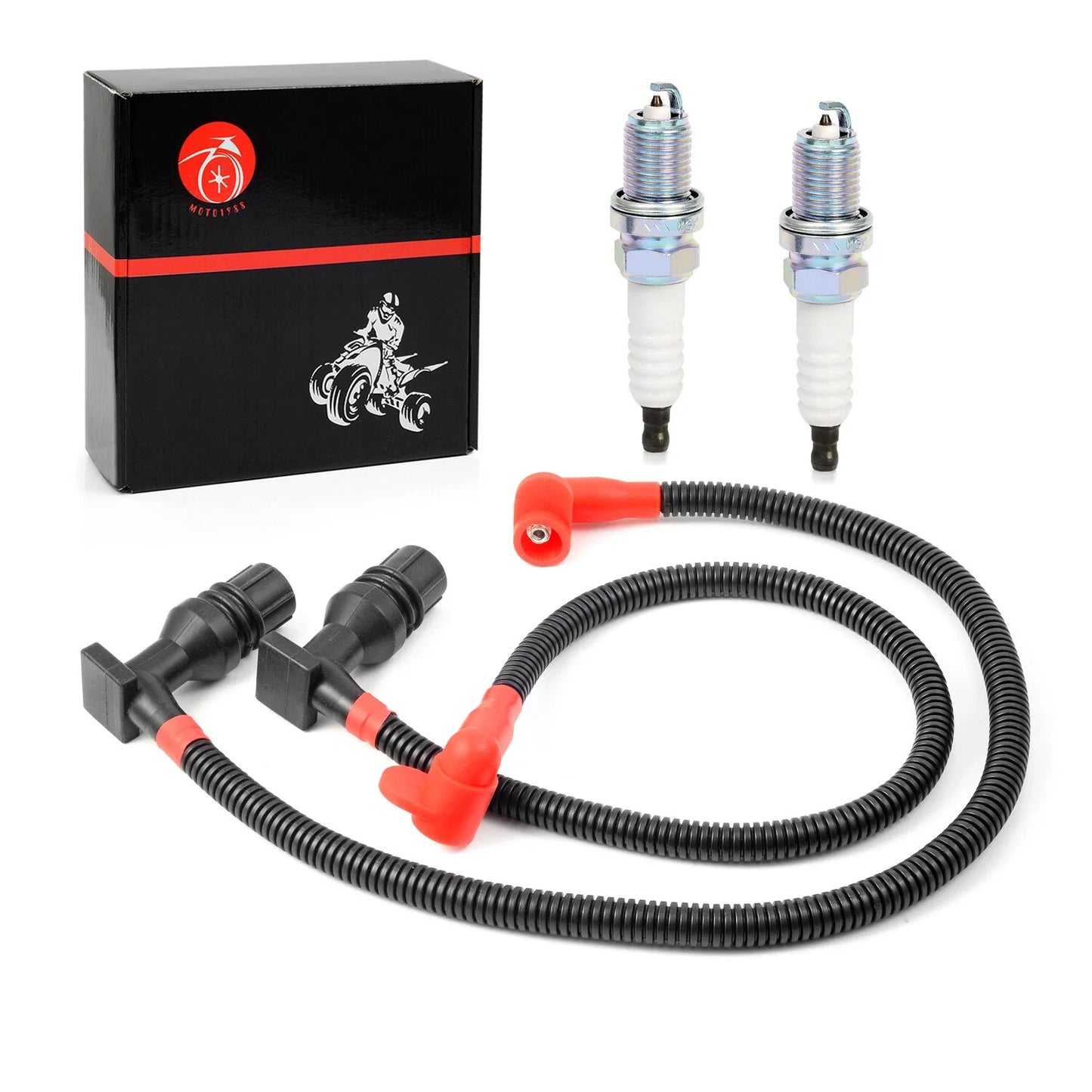 2x Ignition Coil Wire Cap Spark Plug for Polaris Ranger Crew 800 (2011–2014)