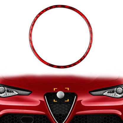 Front Emblem Badge Logo Ring Trim for Alfa Romeo Giulia (2017-2023)