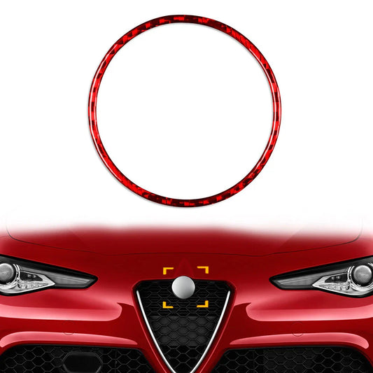 Front Emblem Badge Logo Ring Trim for Alfa Romeo Giulia (2017-2023)