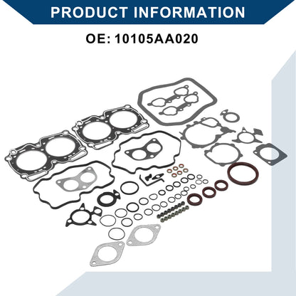 Set of 1 Cylinder Head Gasket Kit No.10105AA020 for Subaru EJ22E (1990–1994)