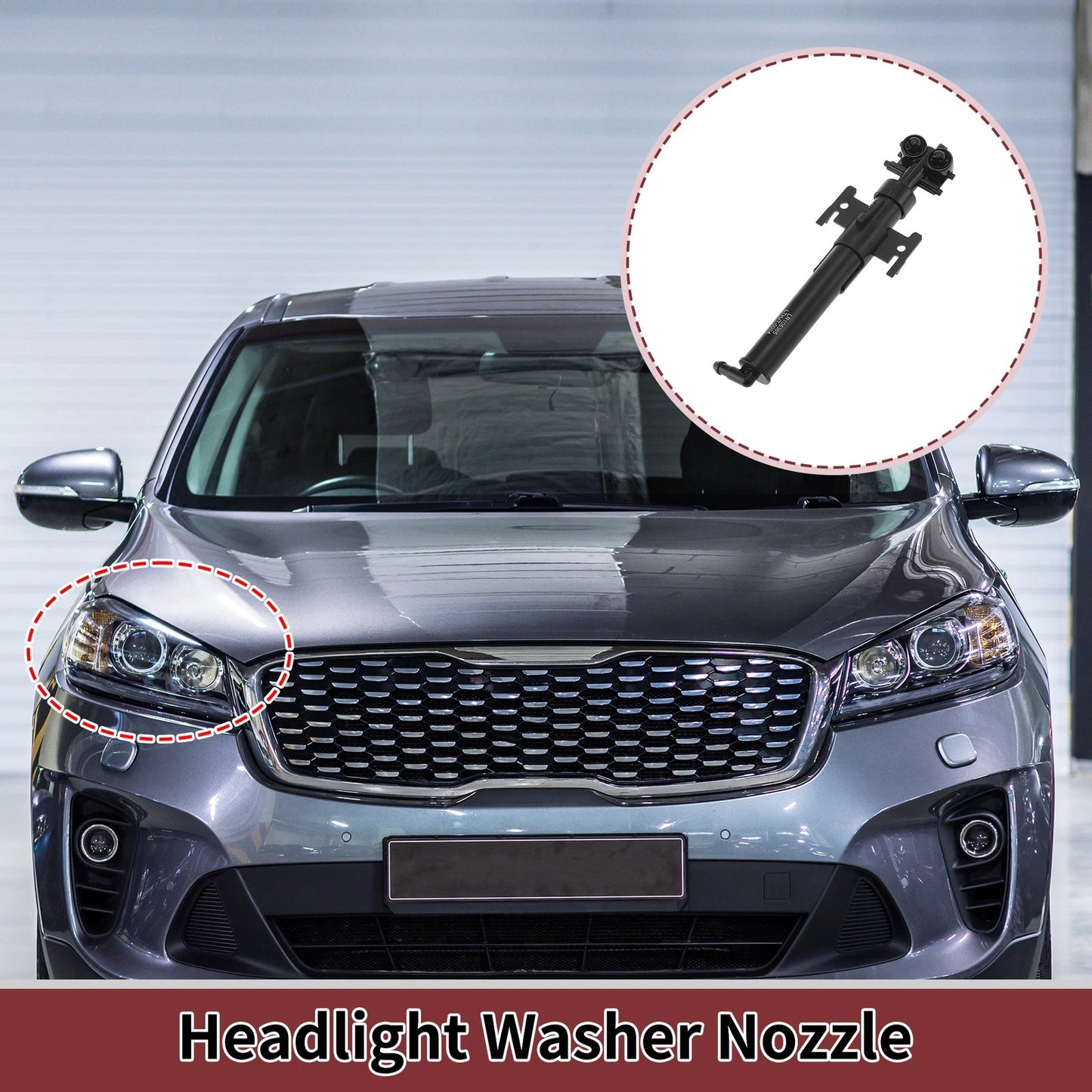 Front Passenger Side Headlight Washer Nozzle for Land Rover Range Rover Sport (2018)