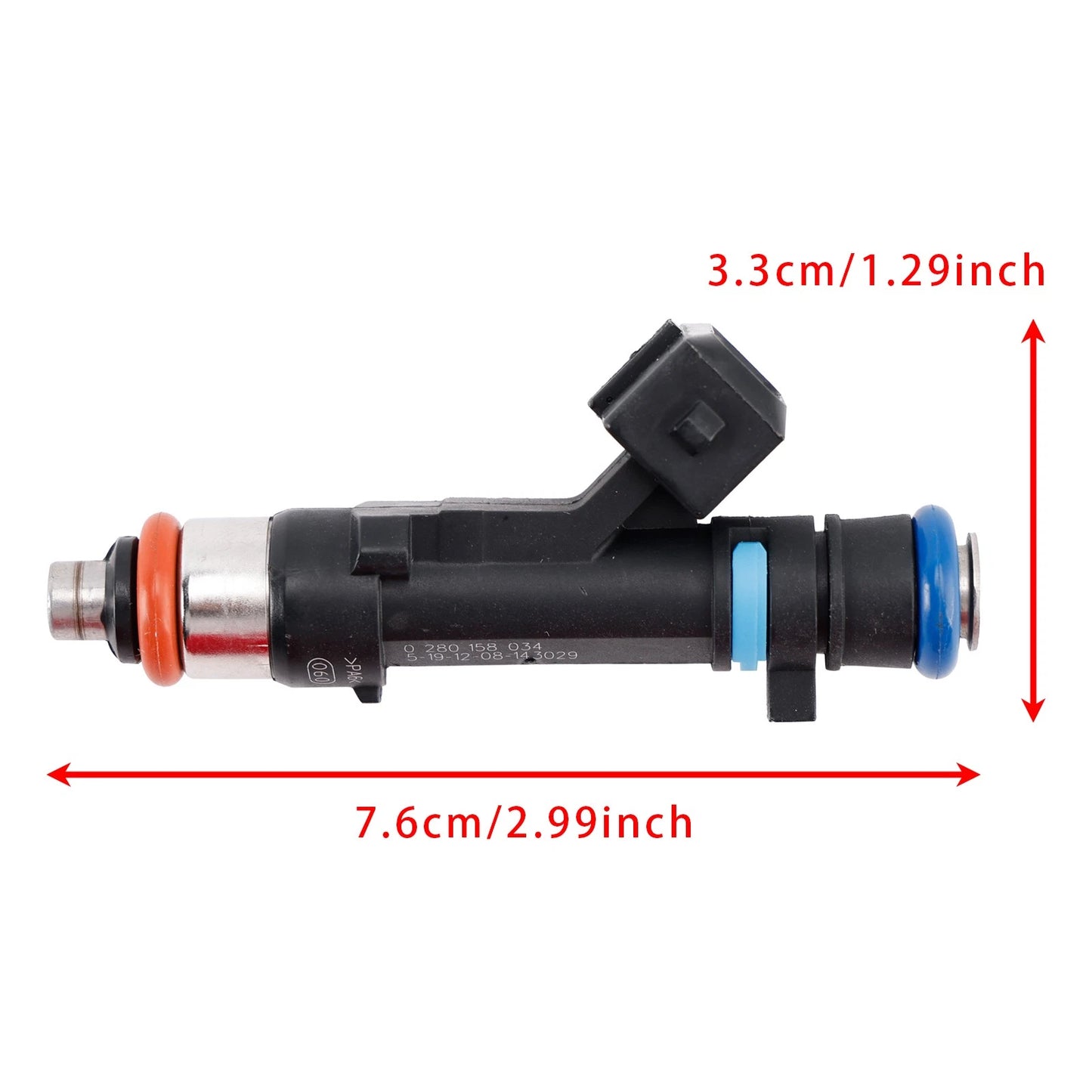 Fuel Injector for Dacia Sandero Logan Dokker Renault Kangoo (2008–2023) 0280158034