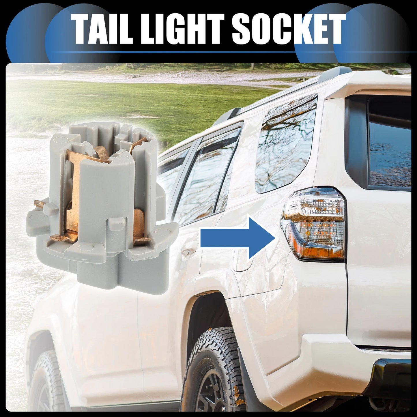 Tail Light Socket Connector No. 9007560057 for Toyota 4Runner