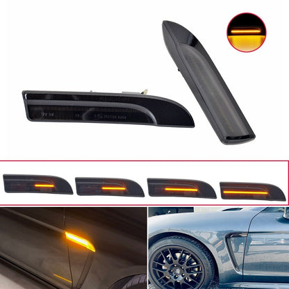 2X LED Dynamic Side Marker Light Turn Signal for Porsche Panamera (2009–2016)