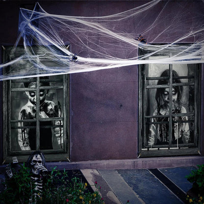 Scary Halloween Curtains for Indoor Outdoor Party Decor 80 x 120cm
