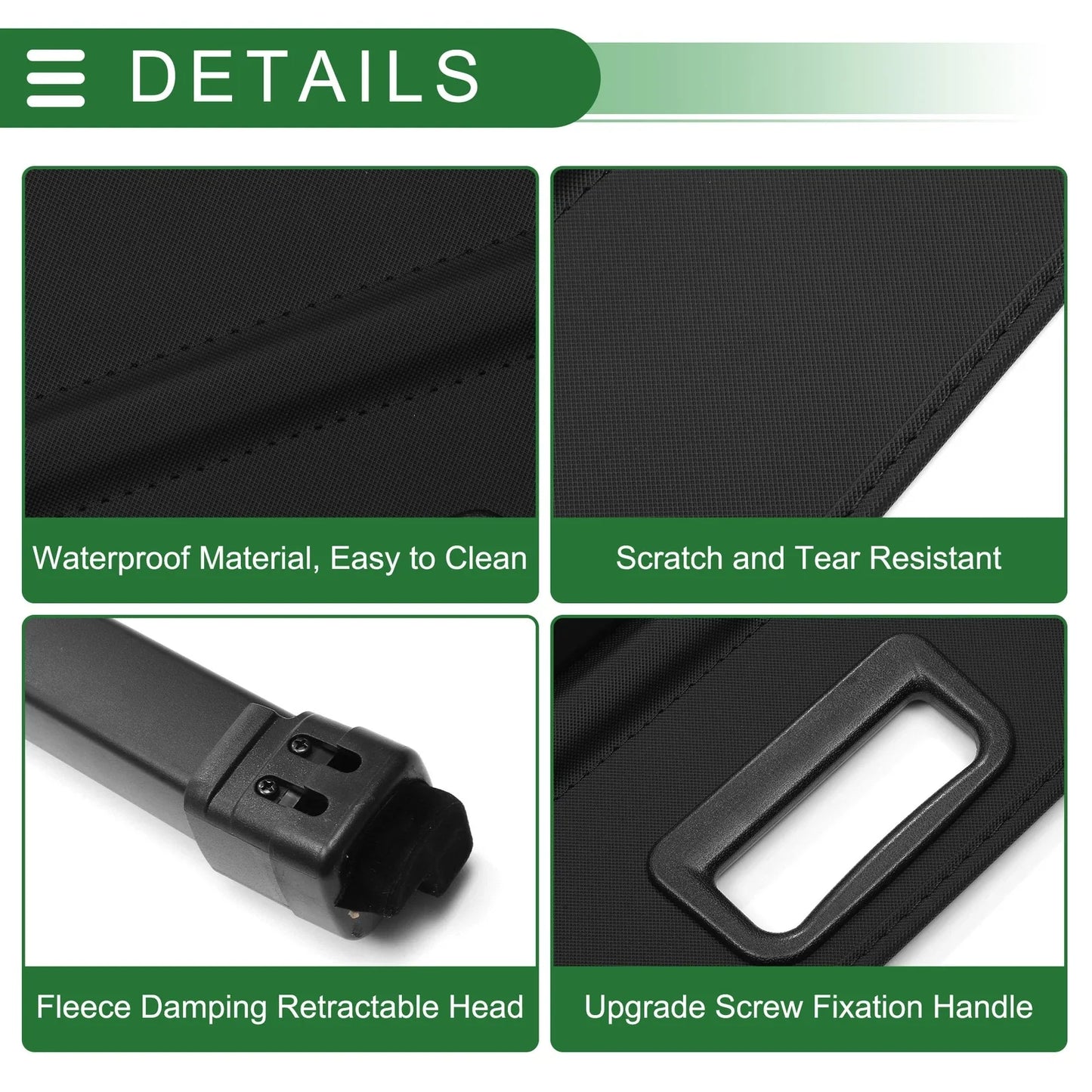 Car Trunk Retractable Cargo Cover for CHEVROLET Tahoe (2019-2024) Gloss Black