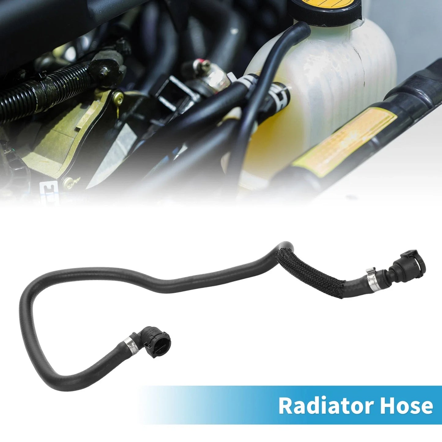 Radiator Hose Rubber Black 1 Pc for BMW 530e (2018-2020)