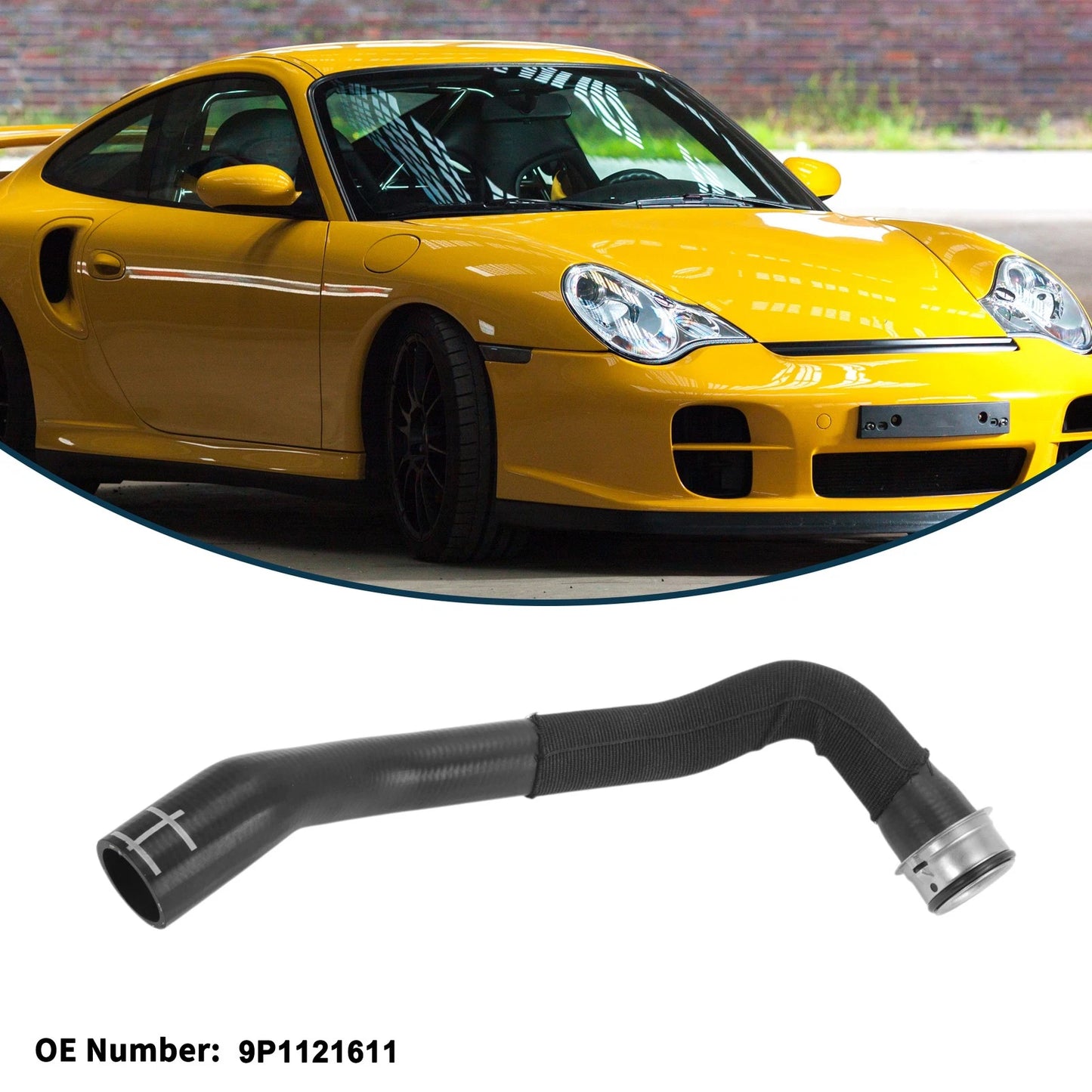 Radiator Hose No.9P1121611 for Porsche 718 Boxster (2017–2024) Upper