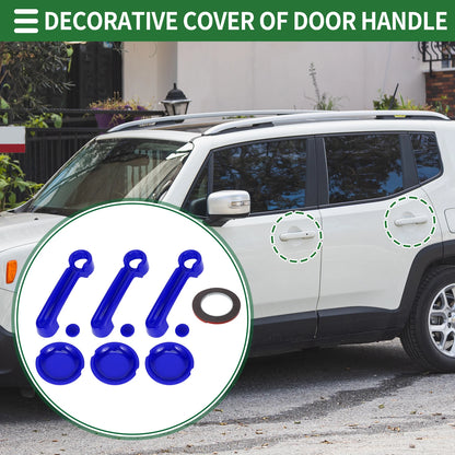 Set of 2 Exterior Door Handle Covers for Jeep Wrangler JK (2007–2018)
