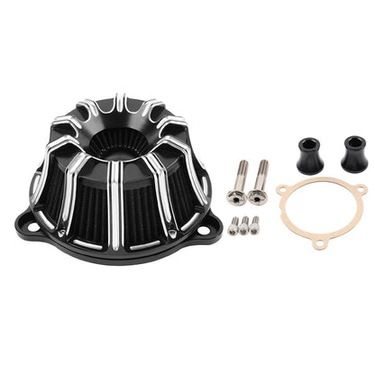 1" Handlebar Mount Clamps Risers for Harley Dyna Softail