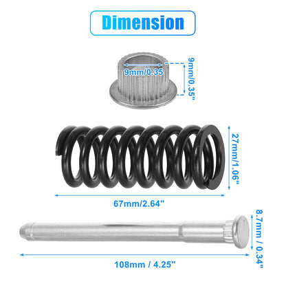 Set of 4 Door Hinge Pin and Spring Repair Kit