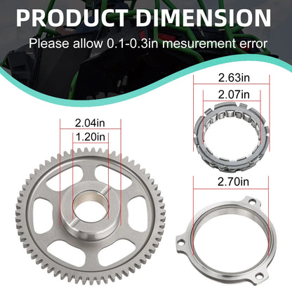 Starter Clutch Sprag Idler Gear Gasket Kit for Polaris RZR 4 XP 900 (2011–2014)