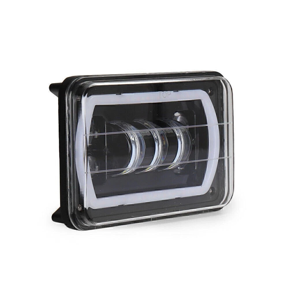4x 6" H4 RGB Headlights for Ford Chevrolet Silverado
