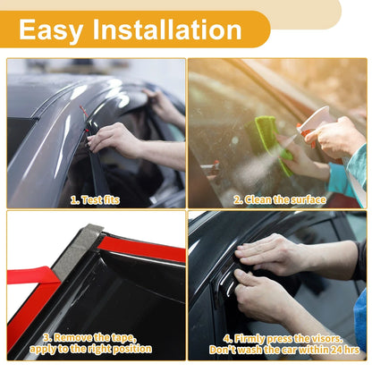 Window Deflectors for Hyundai Accent Side Window Vent Visors 2018-2023 (2 pcs)