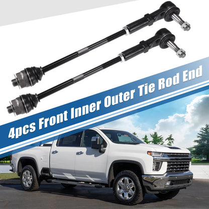 4pcs Tie Rod End Links Kit for Chevrolet Avalanche (2002-2013)