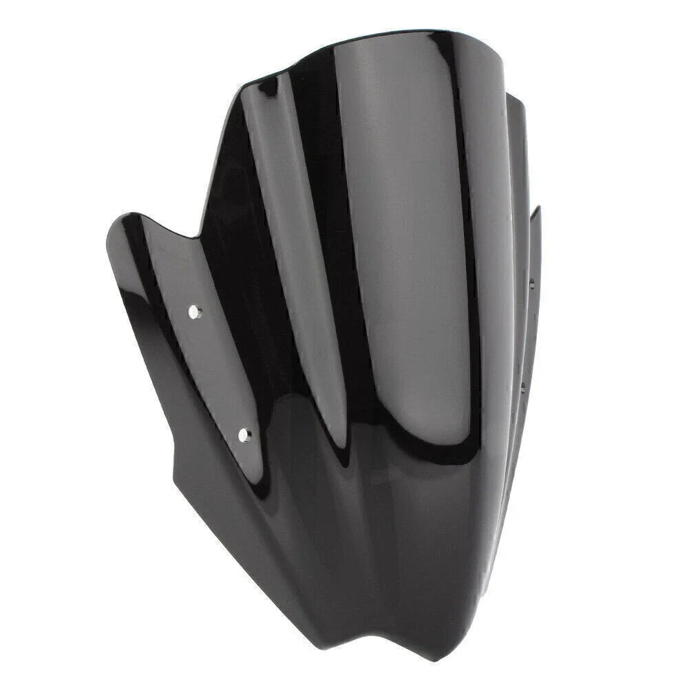 Black ABS Handlebars Clamp Mount Windshield Protector for Universal Motorcycles