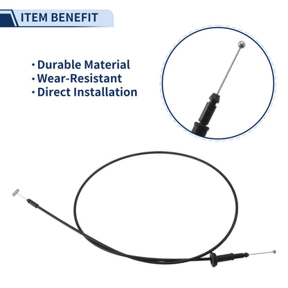 Hood Latch Release Cable for Kia Sportage (2005–2010) No. 811901F000