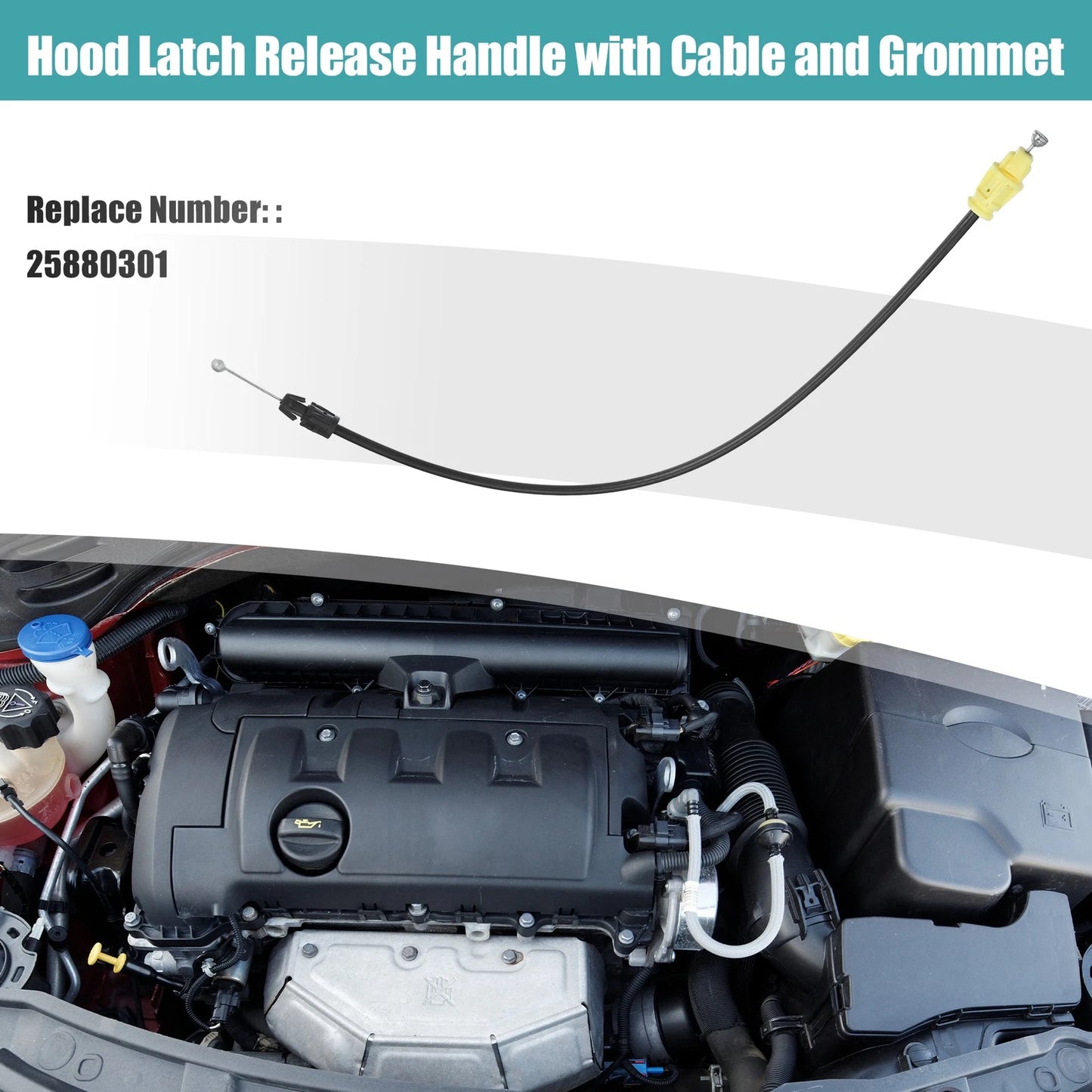 Front Side Door Locking Cable for Chevrolet Silverado 2500 HD (2001–2007) No.25880301