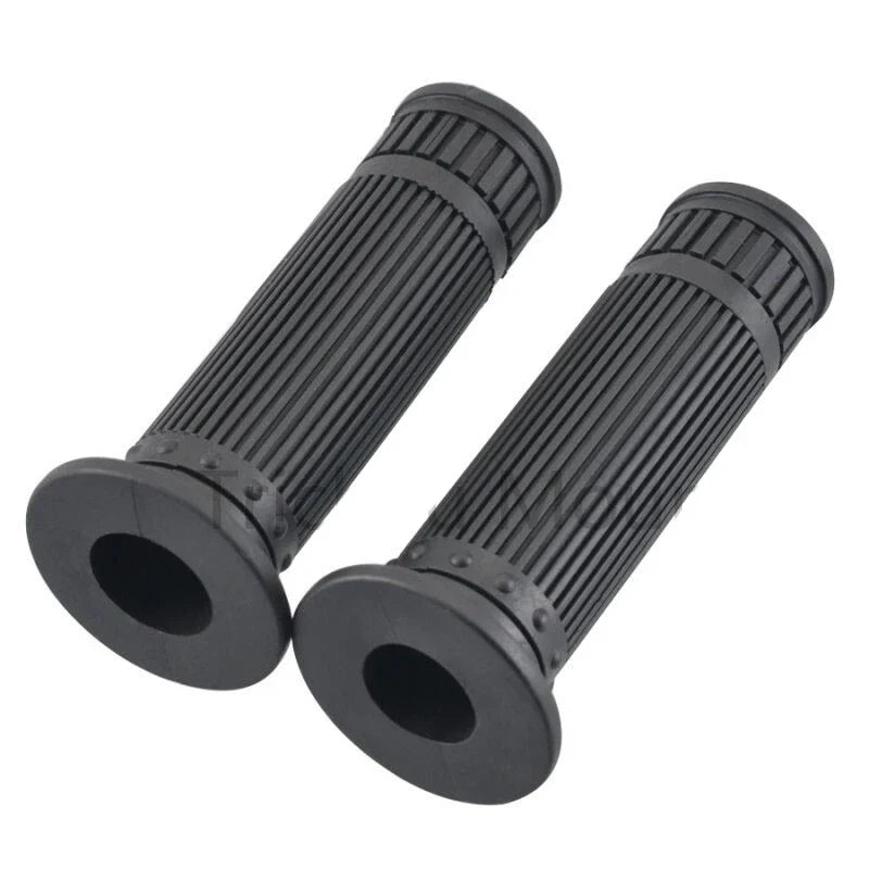 7/8" Rubber Handlebar Grips for Universal Motorbike - Black