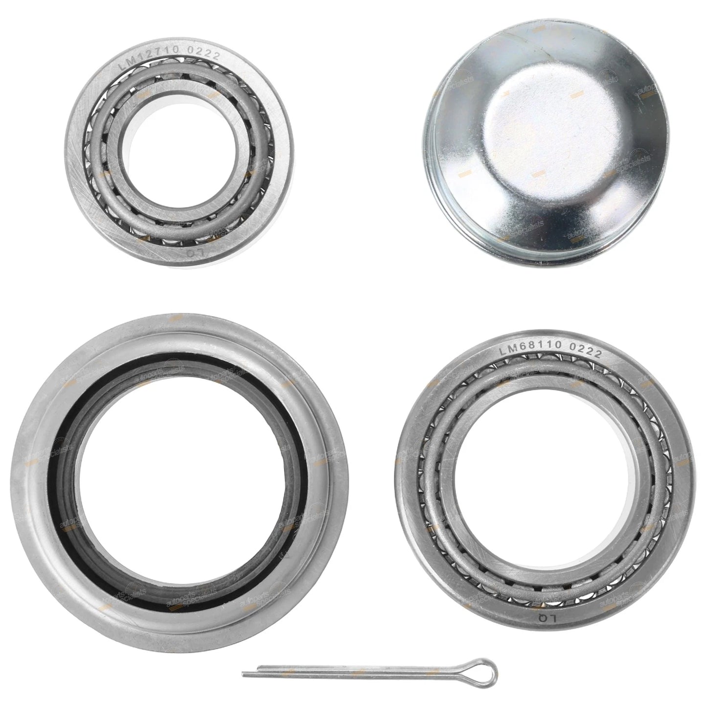 Trailer Wheel Bearing Kit for Ford Type Axles (45mm Square Axle)