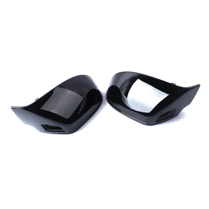 Black Side Wing Mirror Caps With Lane Assist for Audi A7 C7 (2010–2018)