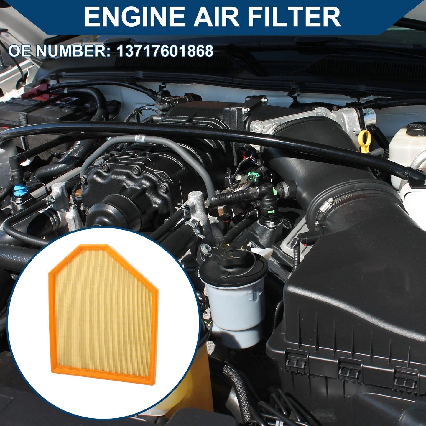 Engine Air Filter No. 13717601868 for BMW X3 (2015–2017)