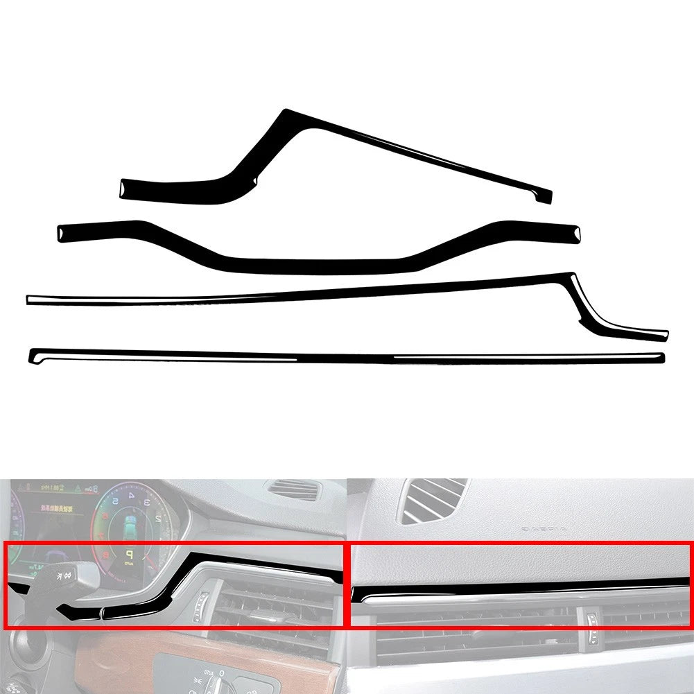 Center Console CD Panel Cover Trim for Audi A4 A5 S4 S5 RS4 RS5 (2008–2020)