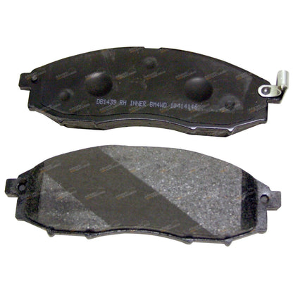 Set of 4 Front Disc Brake Pads for Nissan Navara D22 (1997–2016) 4WD