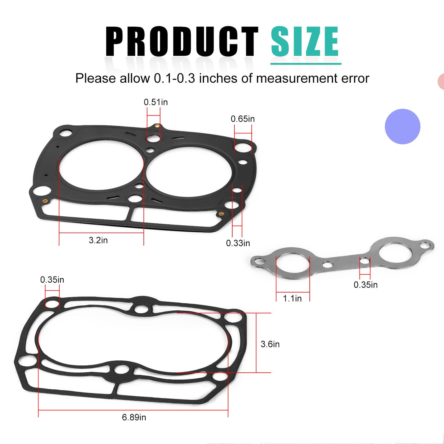 Engine Gasket Kit for Polaris Sportsman Ranger 700 800 (2005–2010)