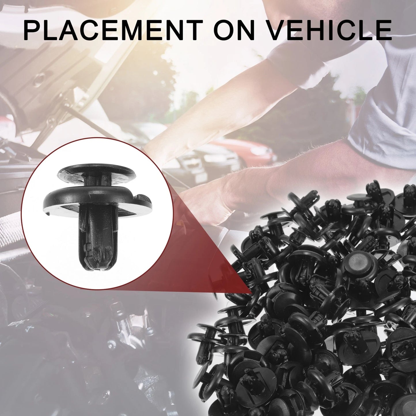 Set of 200 Front Fender Skirt Clips for Toyota Sienna, Camry (1998–2020)