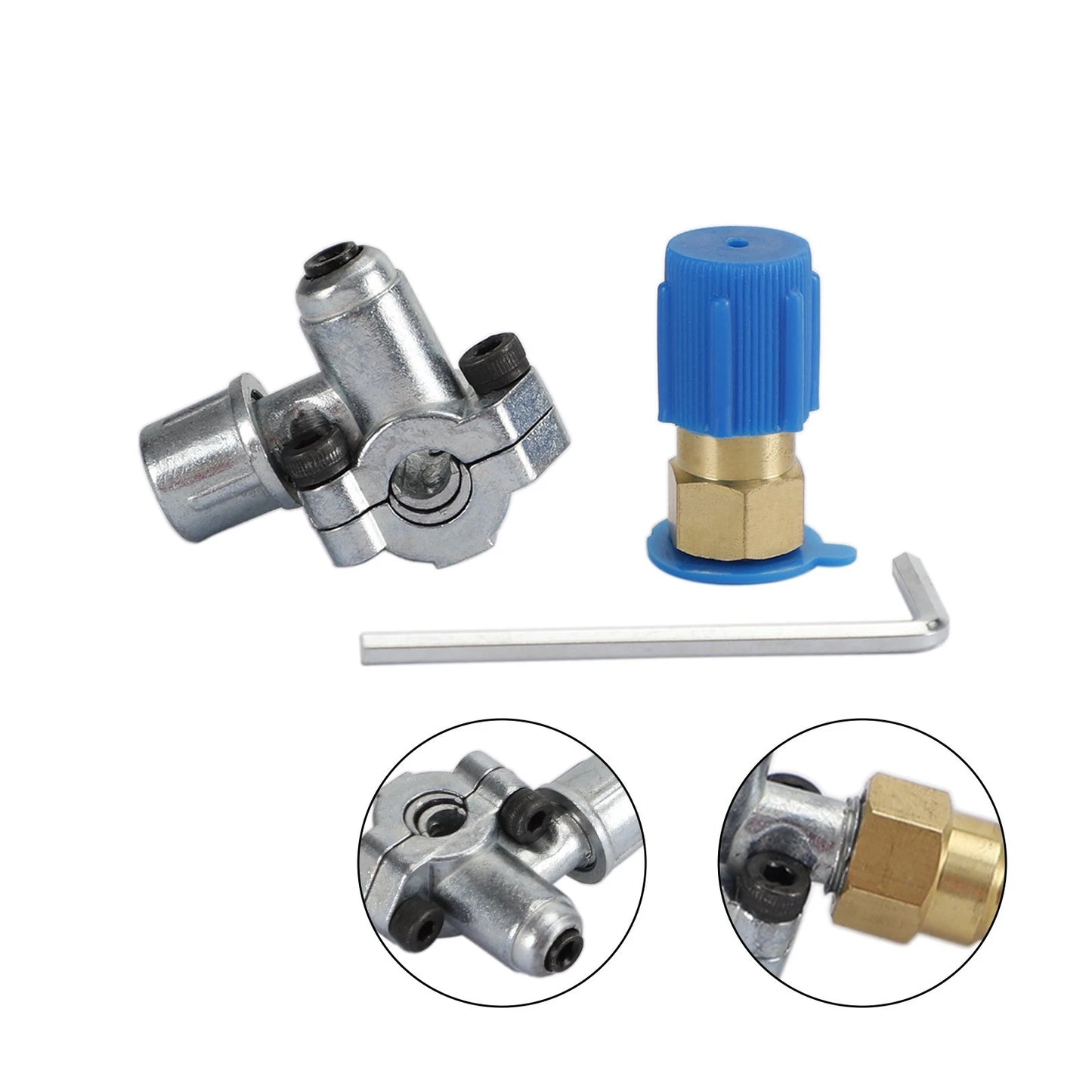 A/C Retrofit Valve Kit for Various Models (R12 R22/R134A)
