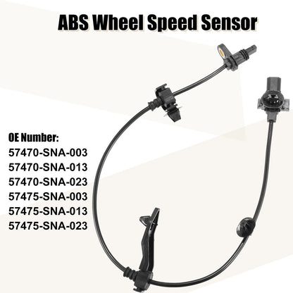 2 x ABS Wheel Speed Sensors for Honda Civic (2006)